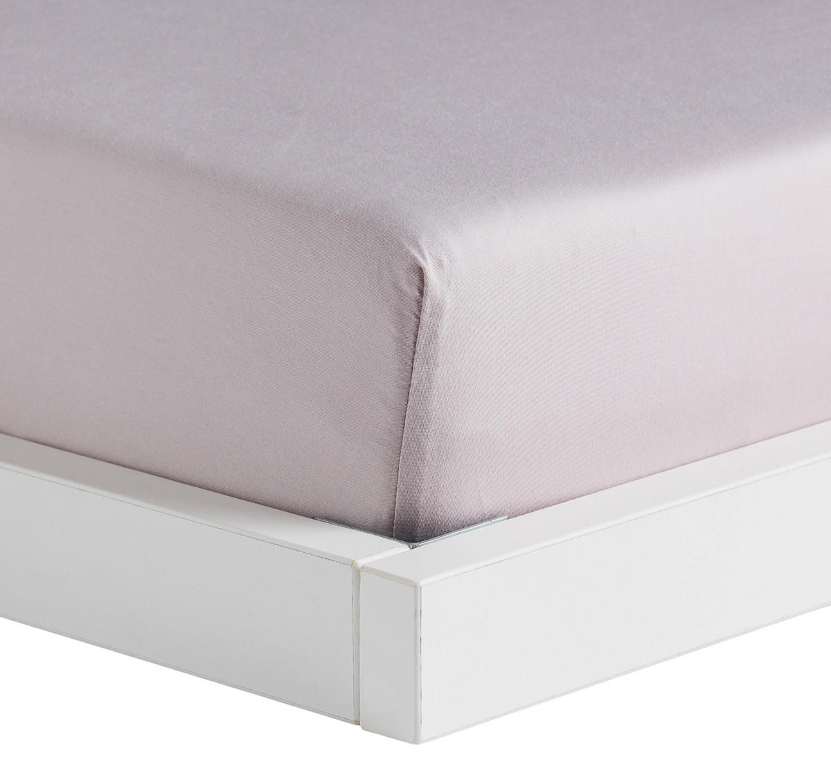 SPANNBETTTUCH Satinette - Hellrosa, Textil (180/200cm) - home&you