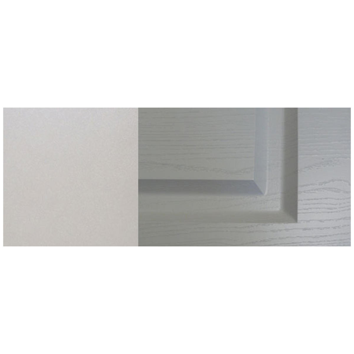 WINKELKÜCHE Elbing light grey stone matt / grau matt 284 / 183 / 228cm mit Teilauszug (Blum Metabox) - Hellgrau/Grau, Holzwerkstoff/Metall (284/228/183cm) - Feldmann-Wohnen