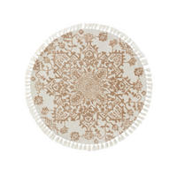 TEPPICH rund Elias Beige ø 150 cm rund - Beige, Textil (150/150cm) - benuta Nest