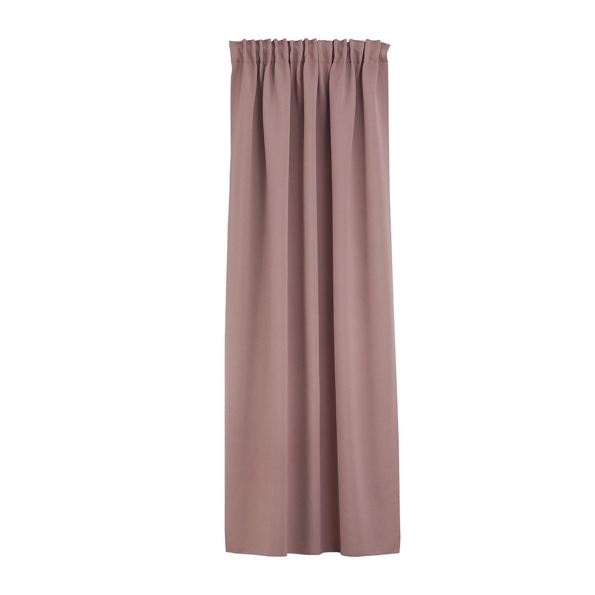 VERDUNKELUNGSVORHANG mit Schlaufenband 140x280 cm puderrosa - Rosa, Textil (140/280/1cm) - Dekoria