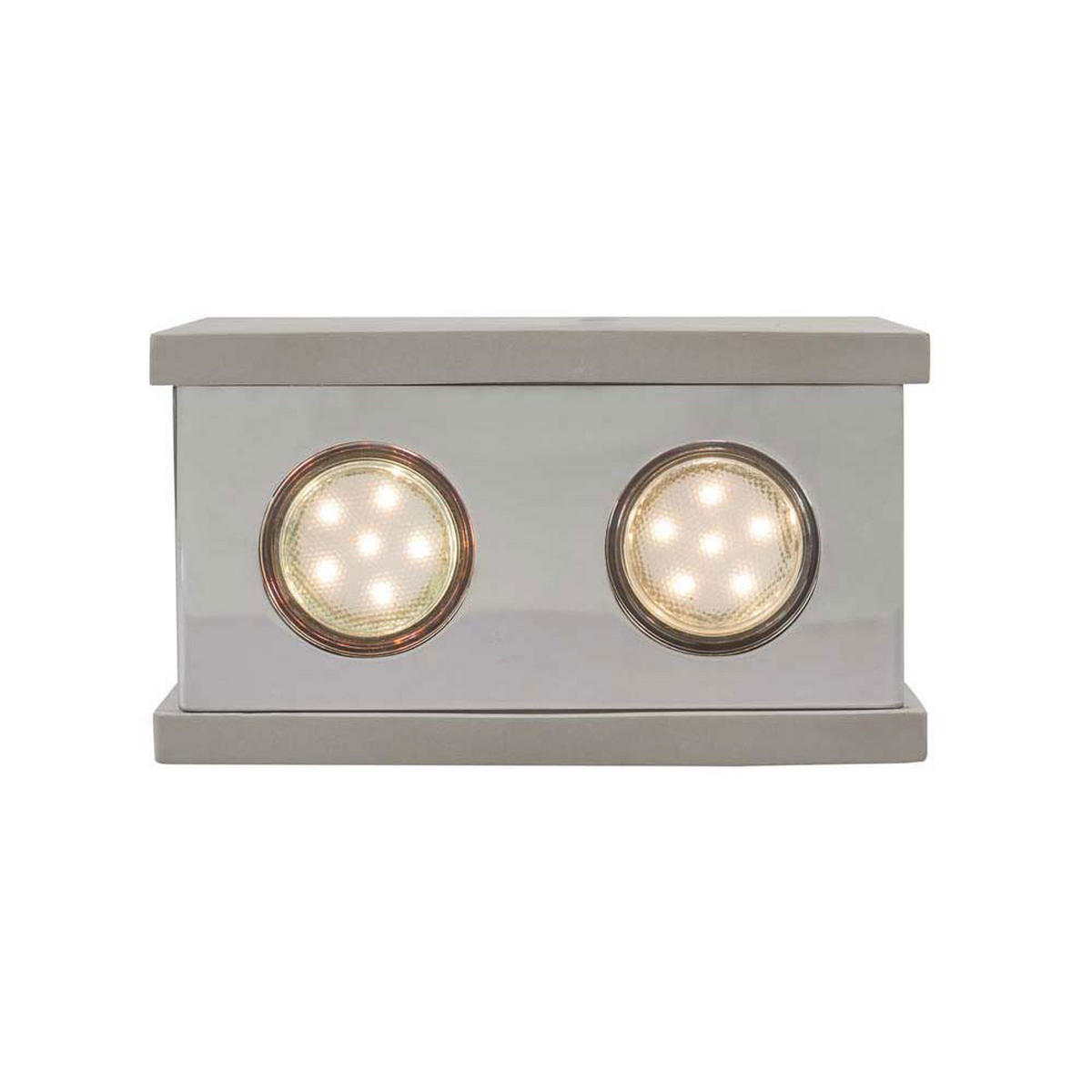 DECKENLEUCHTE Metall Beton Grau 2 Flammig 3er Set - Grau, Stein (18/10/14.7cm) - Globo Lighting