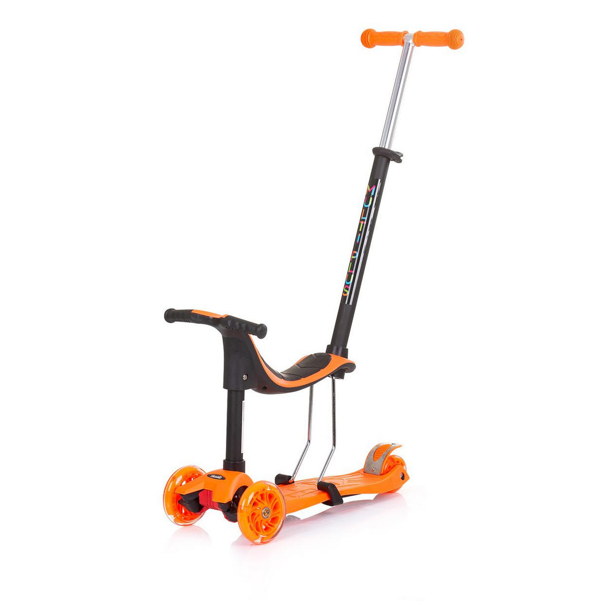 KINDERROLLER 3 in 1 Multi Plus orange 3 Räder, Laufrad, Roller, LED-Lichter - Orange, Metall (55/27/85cm) - Chipolino