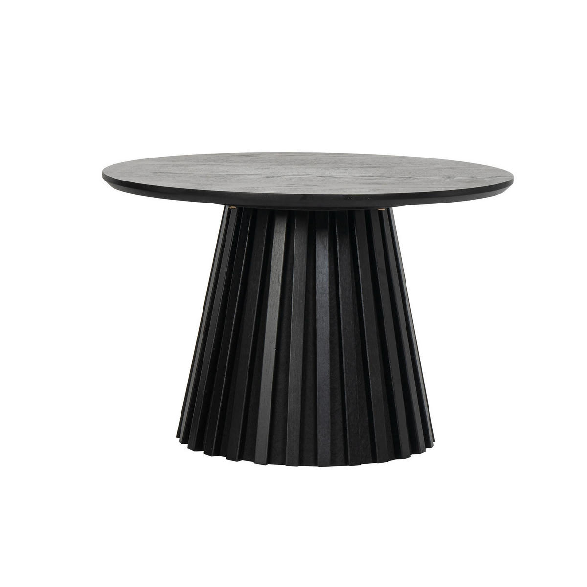 COUCHTISCH rund Schwarz 60/60/40 cm - Schwarz, Holzwerkstoff (60/60/40cm) - Furnhouse