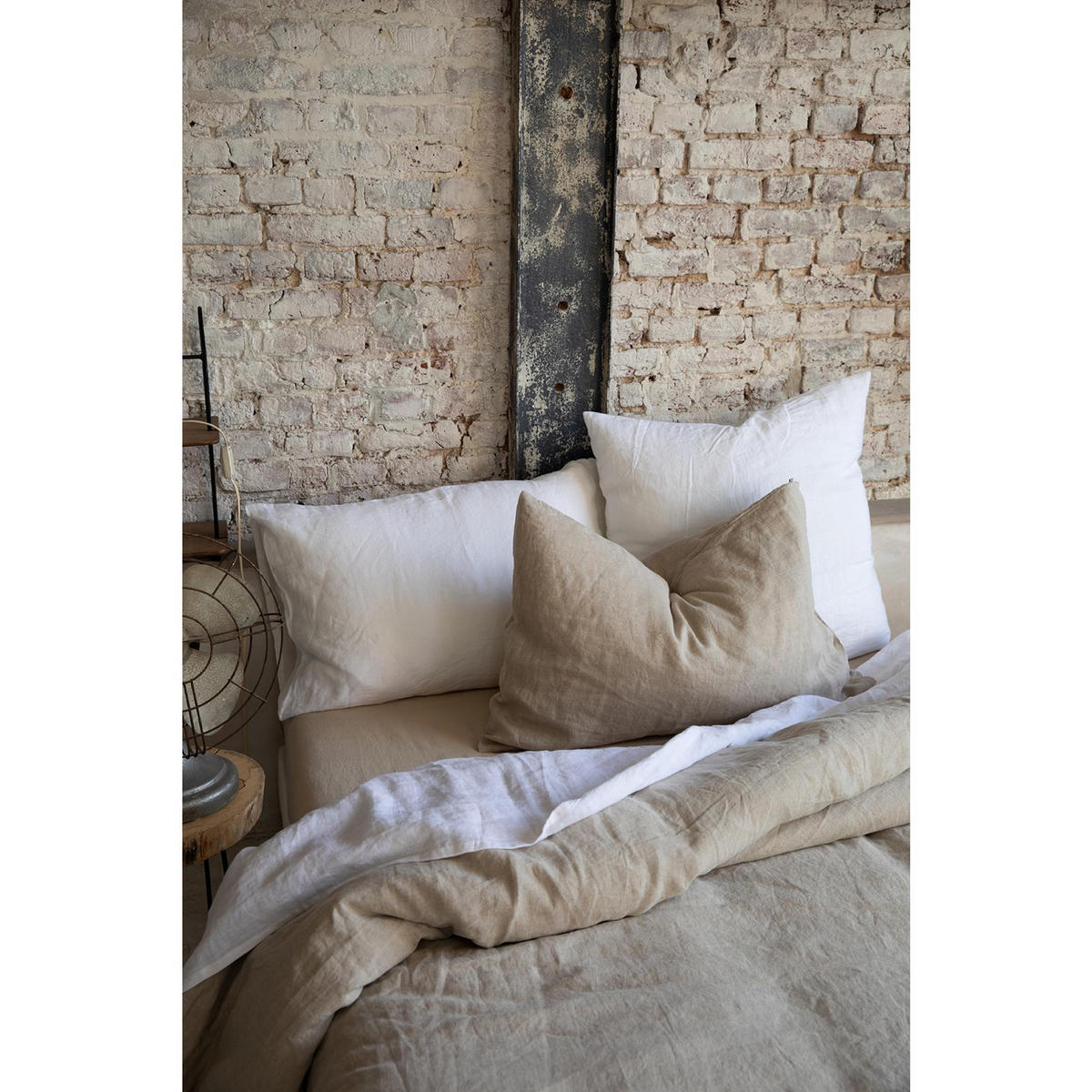 KISSENBEZUG Zeff weiß 65 x 65 cm - Weiß, Textil (65/65cm) - Vivaraise