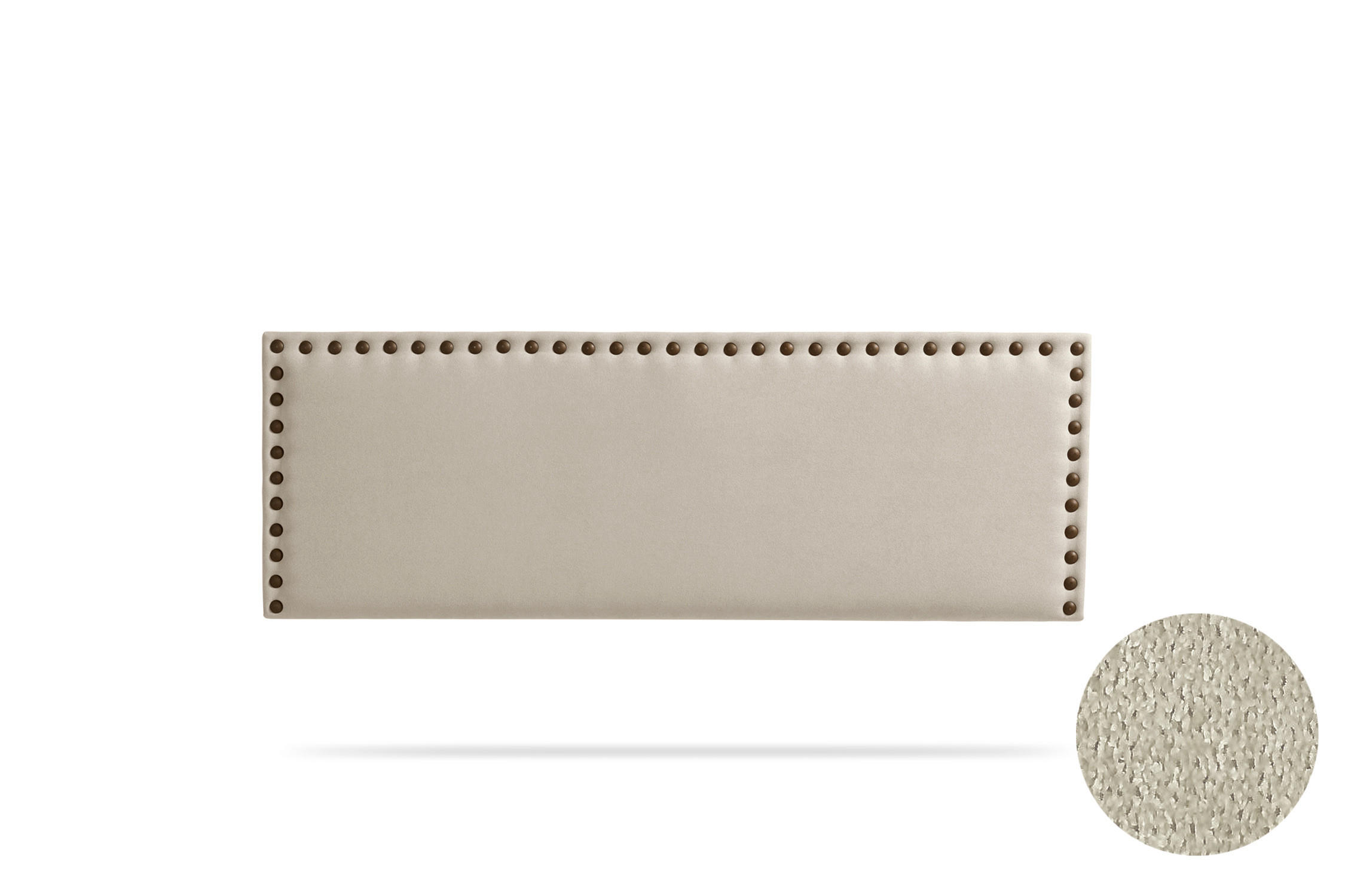 KOPFTEIL gepolstert MODENA Aqualine 160x55x8 cm - Getoastetes Beige - Moonia - Kaschmir, Holz (160/8/55cm)