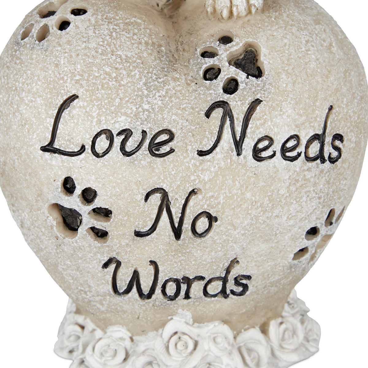 GRABSCHMUCK - Creme, Kunststoff (11/20.5/10cm) - Relaxdays