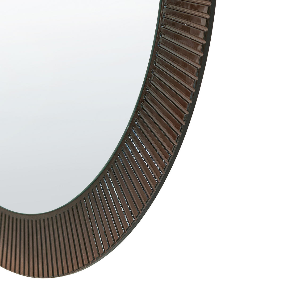 OGLINDĂ DE BAIE CU LED 80/80 cm maro Besbe - maro, sticlă (80/80/3cm) - Beliani