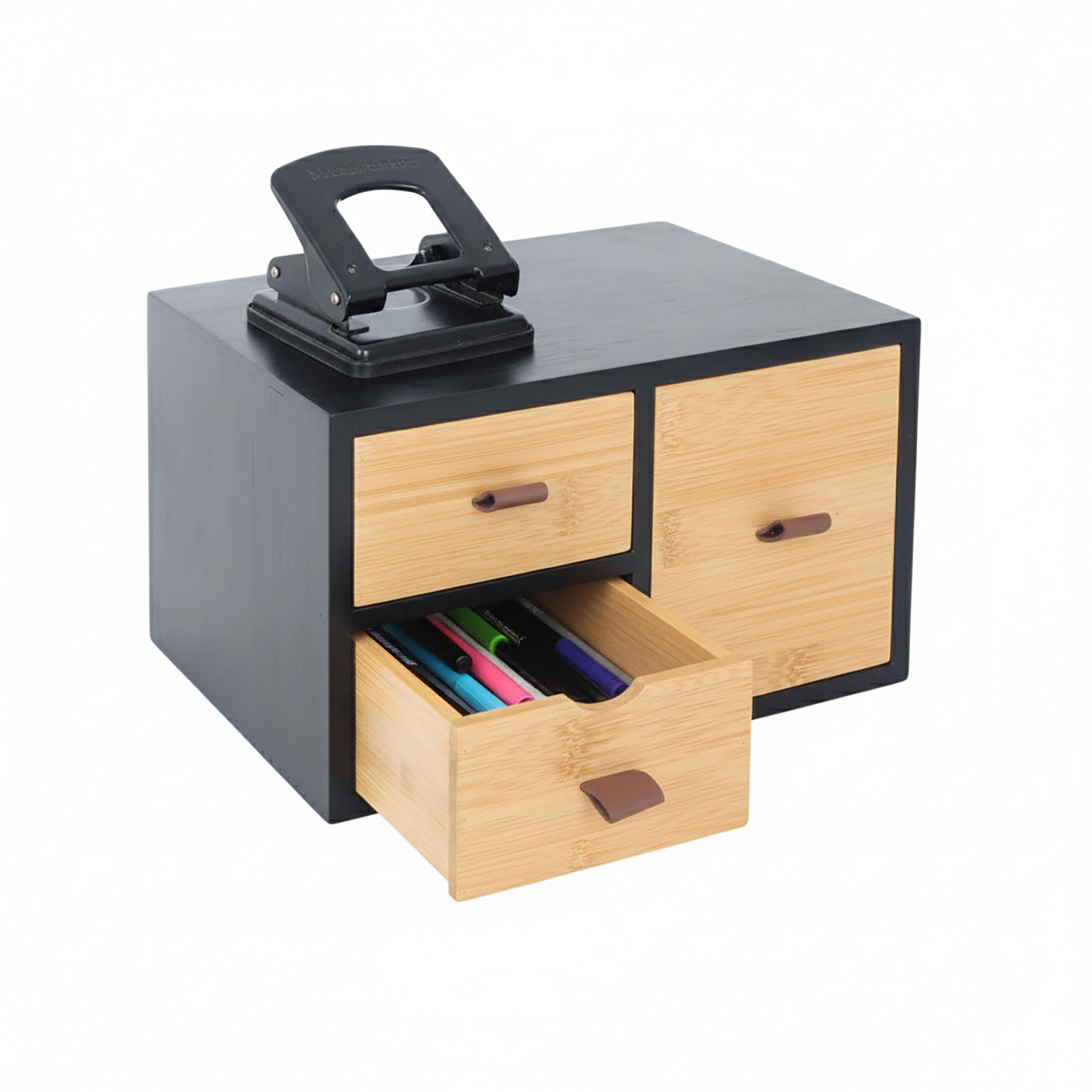 SCHUBLADENBOX - Multicolor, Holz/Holzwerkstoff (20/25/15cm) - Relaxdays