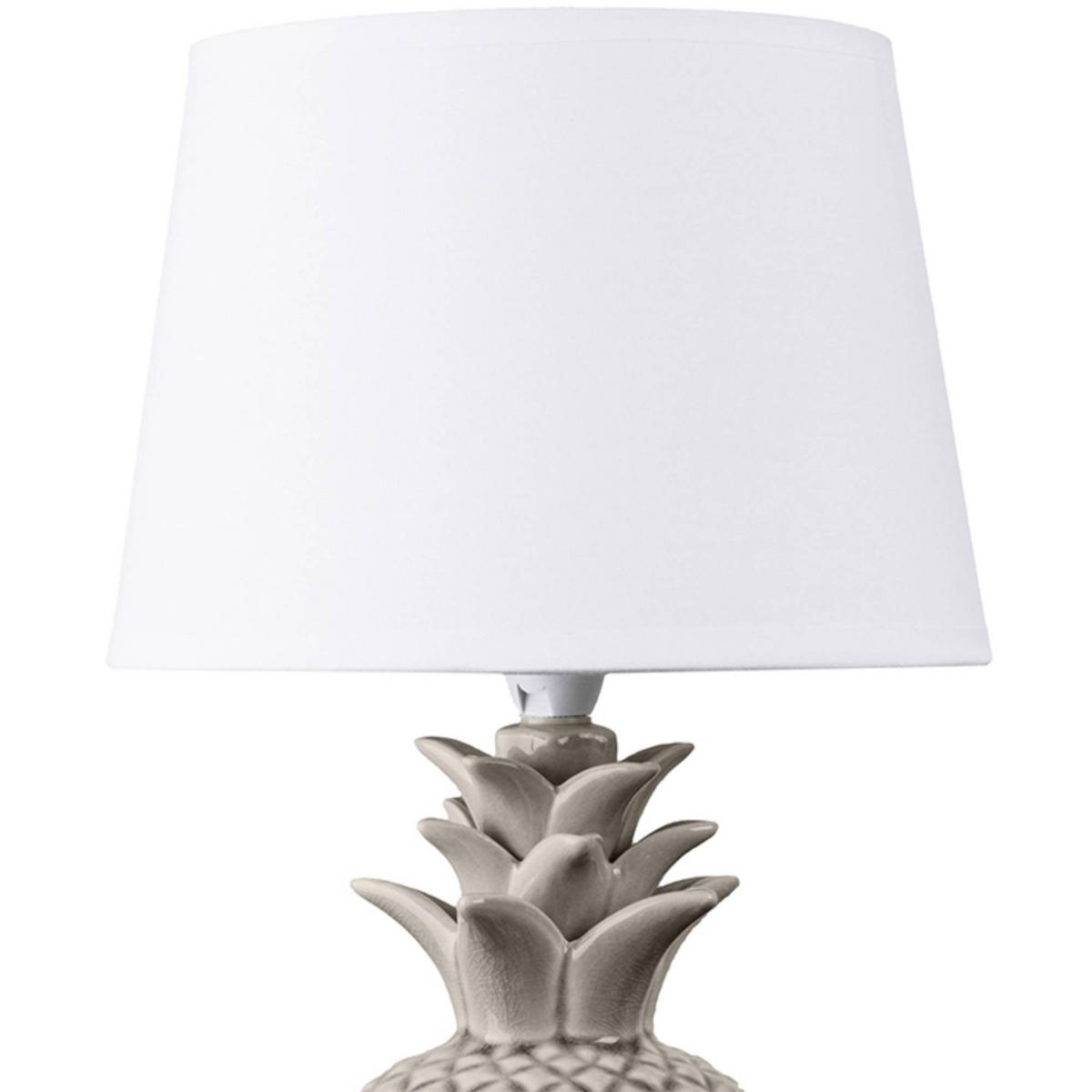 TISCHLAMPE AREDI 2-er Set, Weiß - Weiß, Keramik/Textil (22/22/38cm) - KONSIMO®
