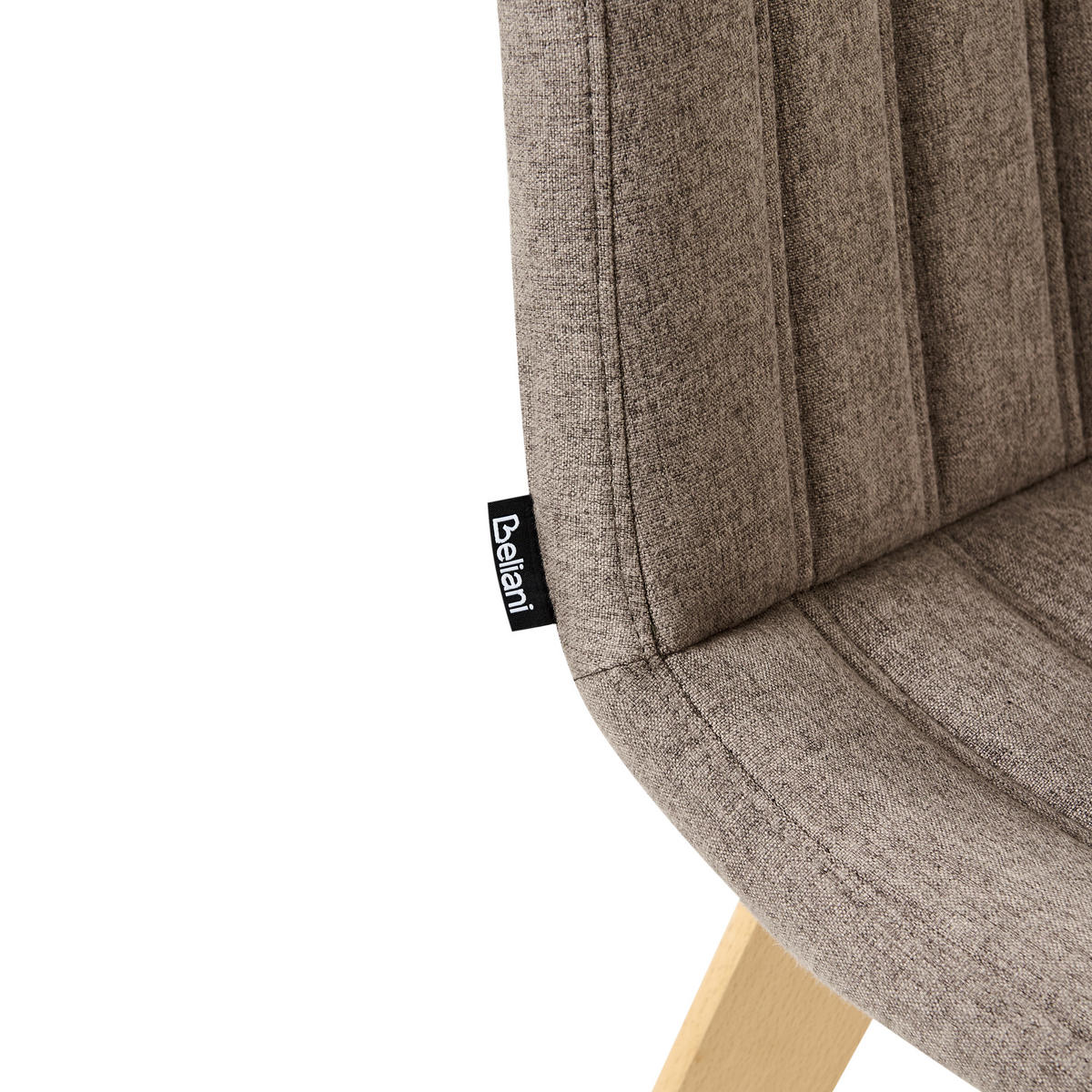 ÉTKEZŐSZÉK 2 darabos Szett Szövet Barna Calgary - barna, textil (48/86/56cm) - Beliani