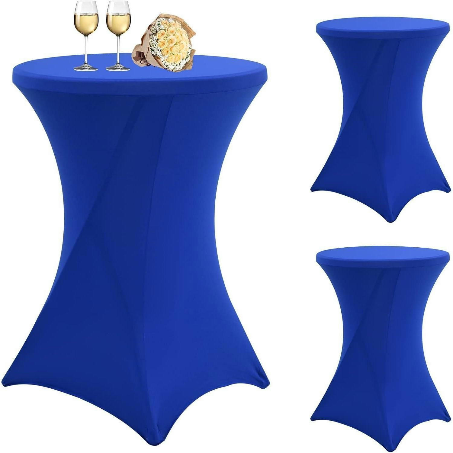 XXXLutz Stehtischhusse Blau 80x80 cm