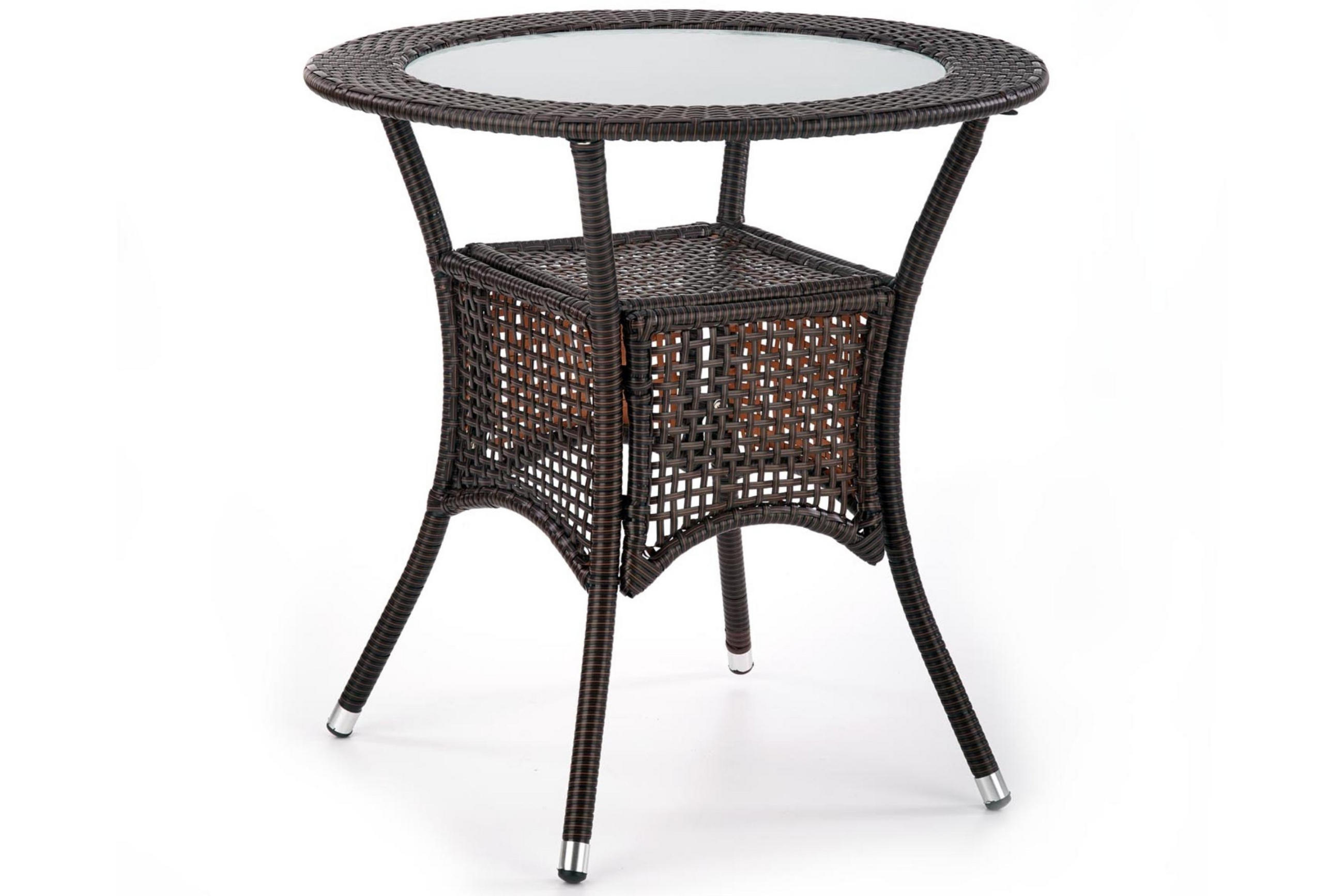 GARTENTISCH MAGO modern, dunkelbraun - Dunkelbraun, Kunststoff (74/74/74cm) - KONSIMO®