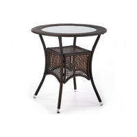 GARTENTISCH MAGO modern, dunkelbraun - Dunkelbraun, Kunststoff (74/74/74cm) - KONSIMO®