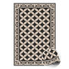 VINYL TEPPICH 150x225 cm Spanische Fliesen - Champagner/Schwarz, Kunststoff (150/225cm) - TULUP
