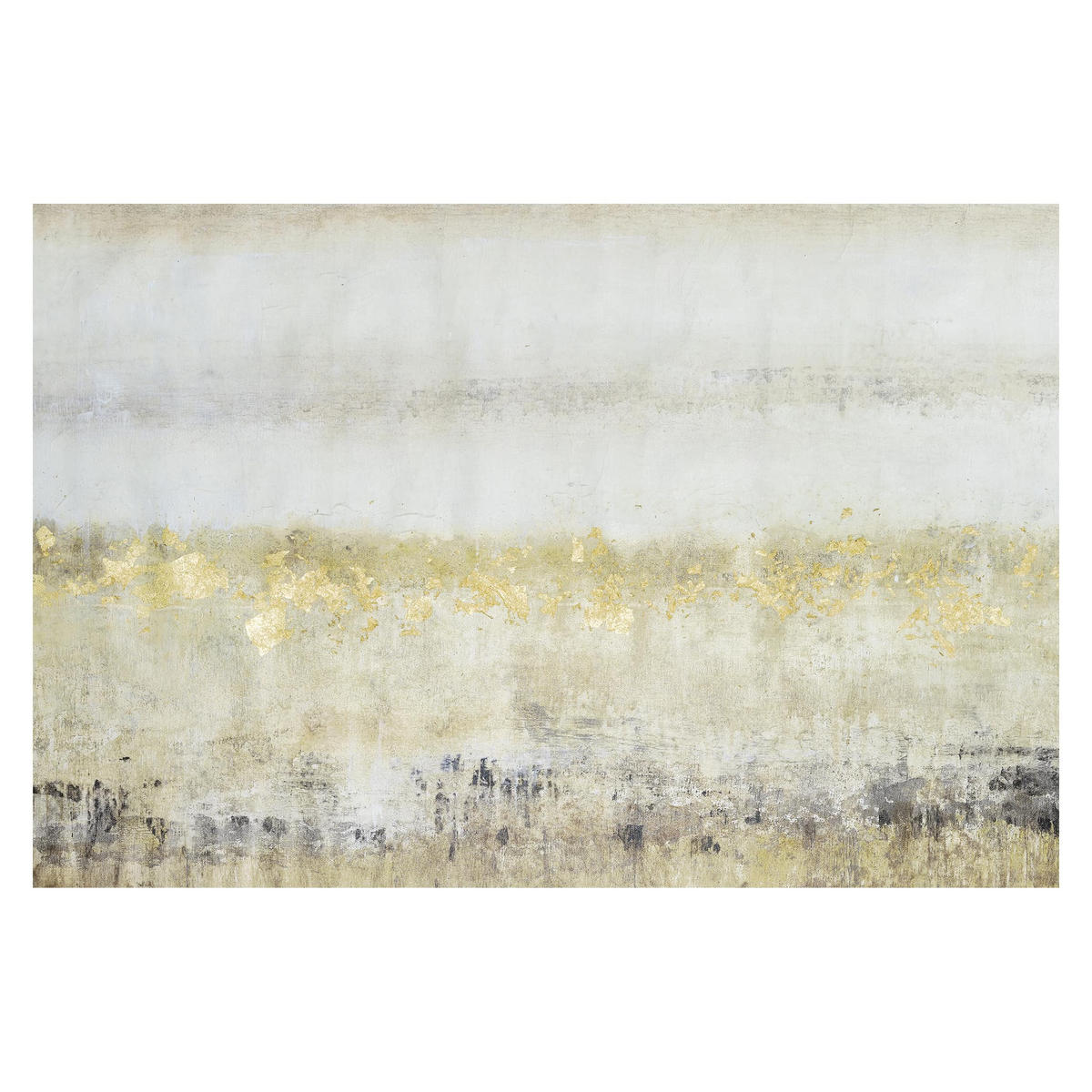 FOTOTAPETE Goldene Farbfelder I 288/190 cm - Weiß, Papier (288/190cm) - Bilderwelten