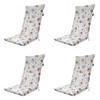 GARTENSTUHLKISSEN Florina 123/50 cm 4er-Set - Multicolor, Textil (50/7/123cm) - Madison