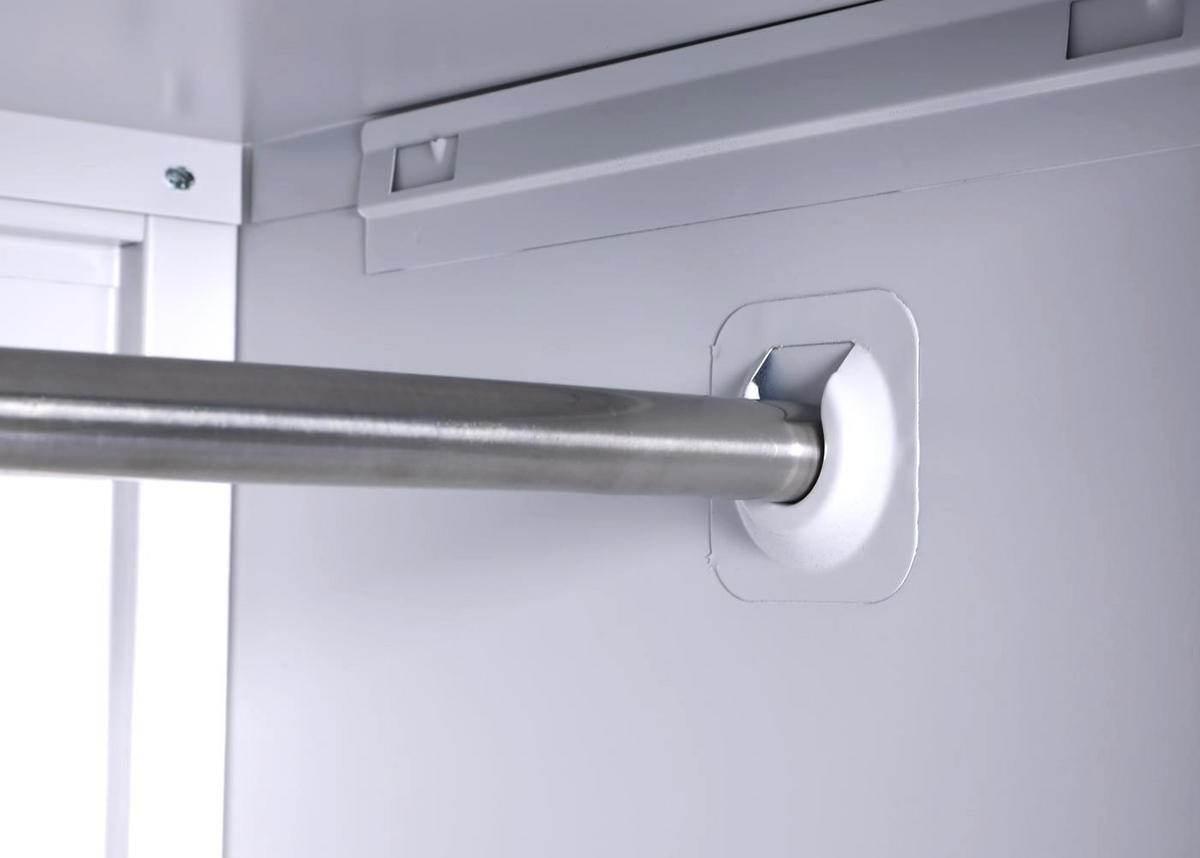 AKTENSCHRANK Grau - Grau, Metall (90/185/45cm) - MCW