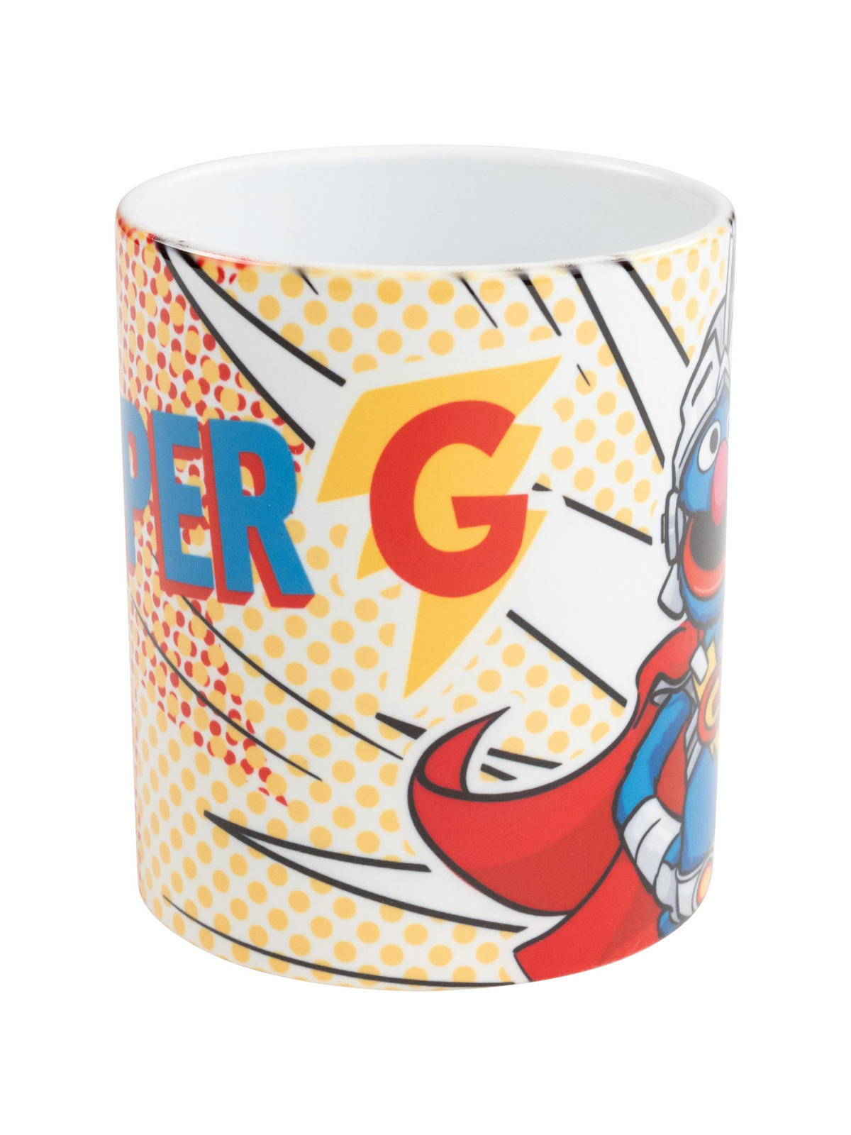 BECHER Sesamstraße Super Grobi Mehrfarbig 320 ml - Multicolor, Keramik (0.32L) - United Labels