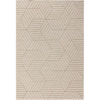 FLACHGEWEBETEPPICH Elena Cream/Beige 120x170 cm - Creme, Textil (120/170cm) - benuta Nest