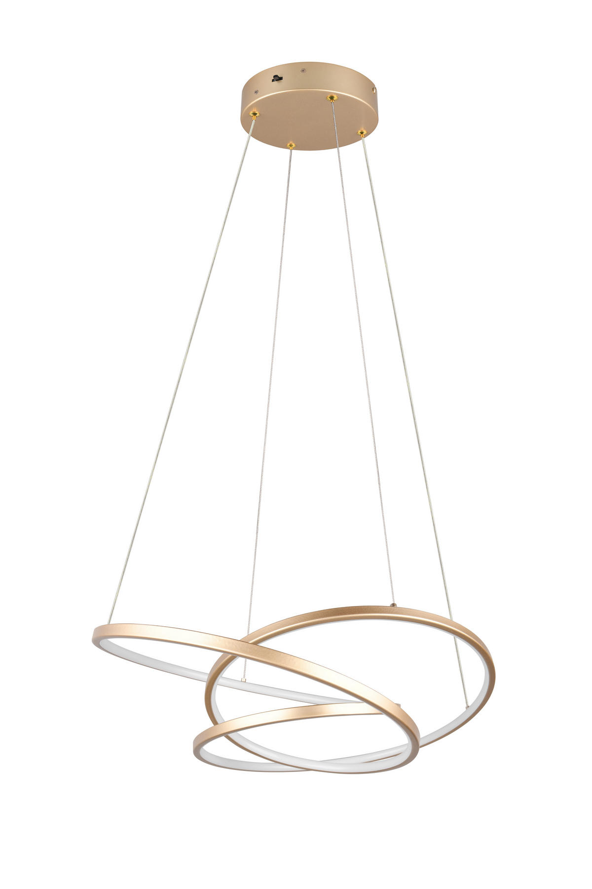 HÄNGELAMPE DARVIN - Gold - 0/0/150 cm - Goldfarben, Metall (64/64/150cm) - Trio Leuchten