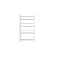 BADHEIZKÖRPER Sahara 600x800 mm Weiß gebogen mit Seitenanschluss - Weiß, Metall (60/80/5cm) - LuxeBath