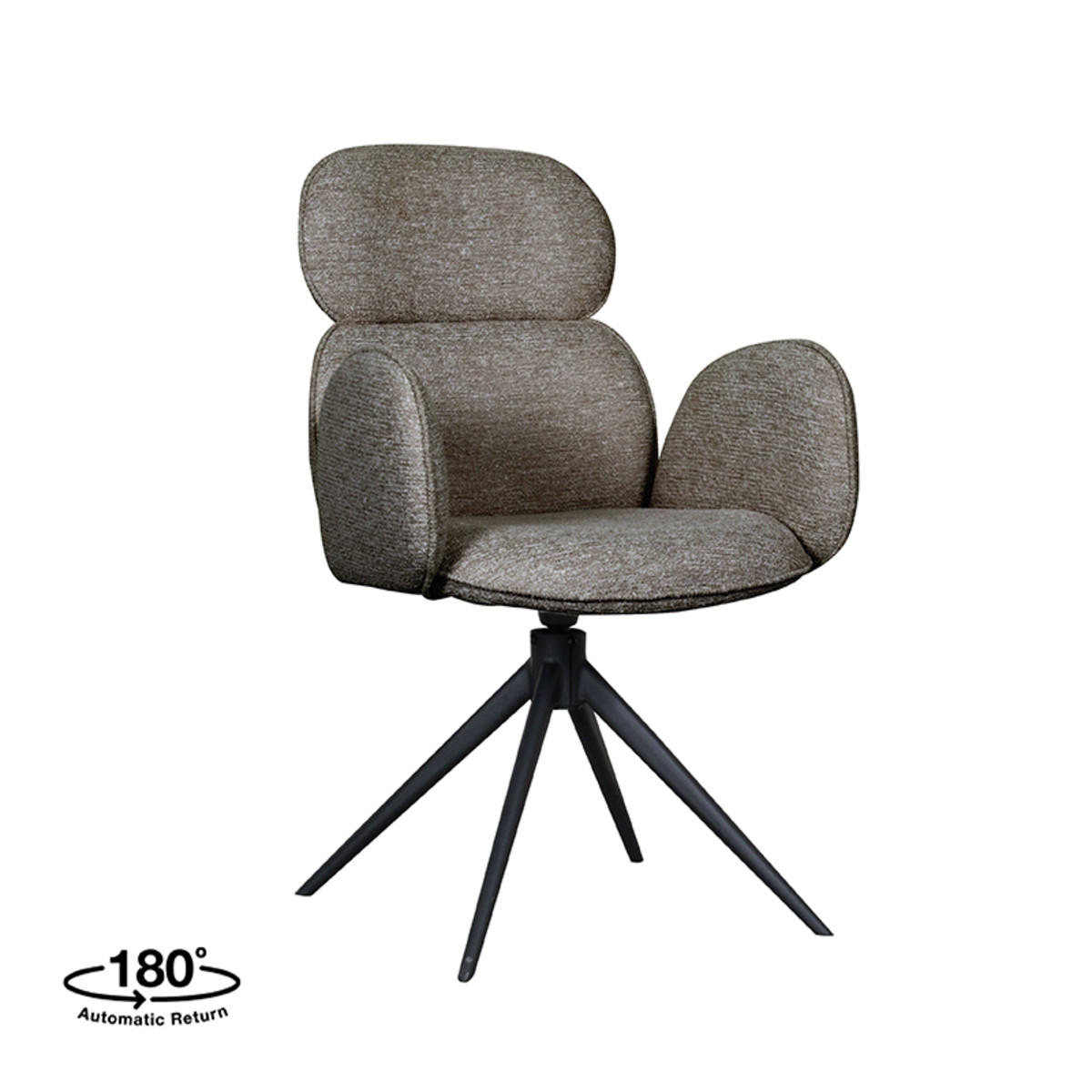 ESSZIMMERSTUHL Vidar Grau 62/58/91 cm 2er-Set - Grau, Textil (58/91/62cm) - LABEL51