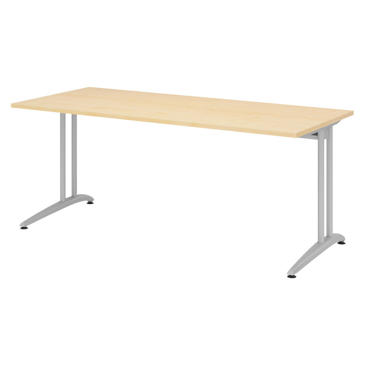 SCHREIBTISCH Serie-B 80/180/72 cm in Ahornfarben - Ahornfarben, Holzwerkstoff (80/180/72cm) - bümö