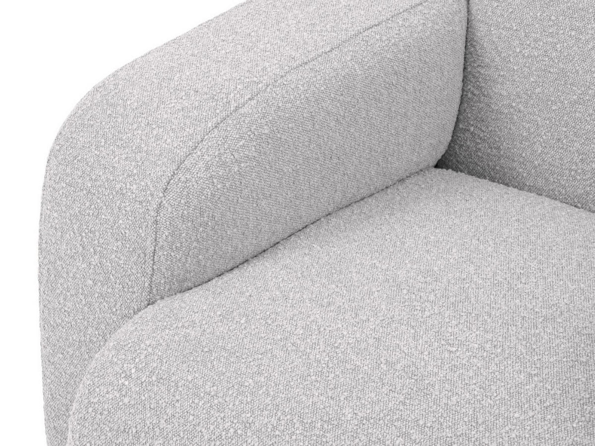 ECKSOFA rechts Molino aus Boucle hellgrau 6 Sitzplätze - Hellgrau, Textil (250/315cm) - Micadoni