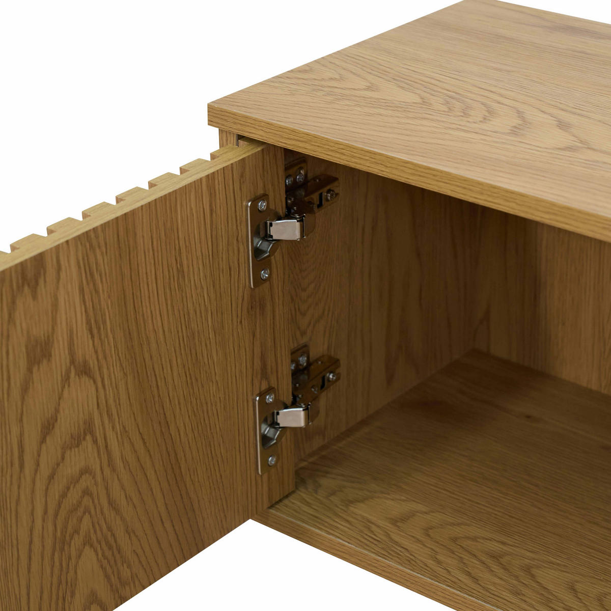 TV-SCHRANK, helles Holz - Beige, Holz (160/30/30cm) - Oviala