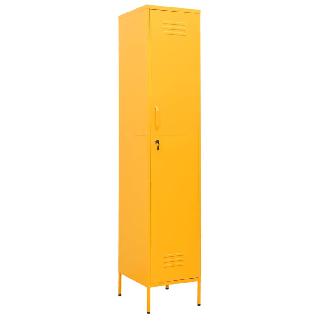 vidaXL Schliessfachschrank Gelb 46x180x35 cm