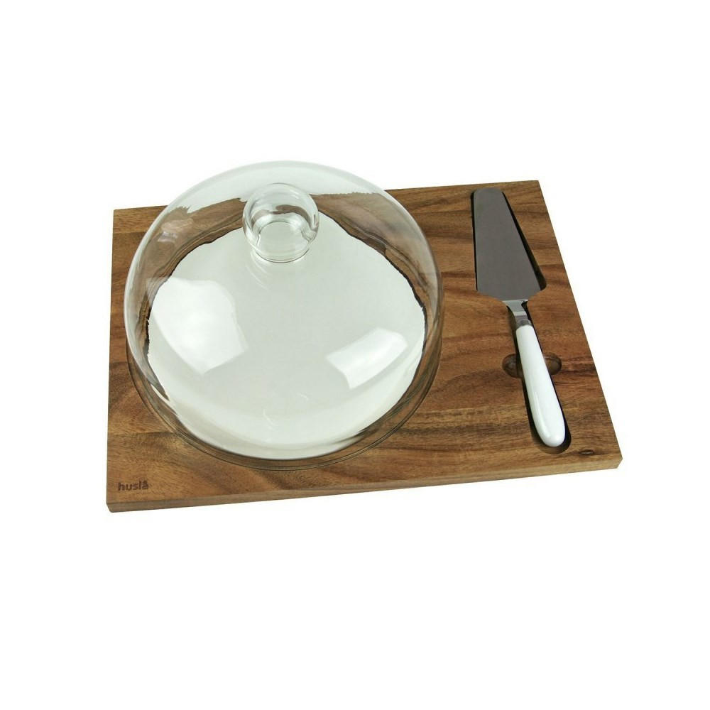SCHNEIDEBRETT Braun 26/35/14 cm 7786 - Braun, Holz (35/26cm) - Husla 