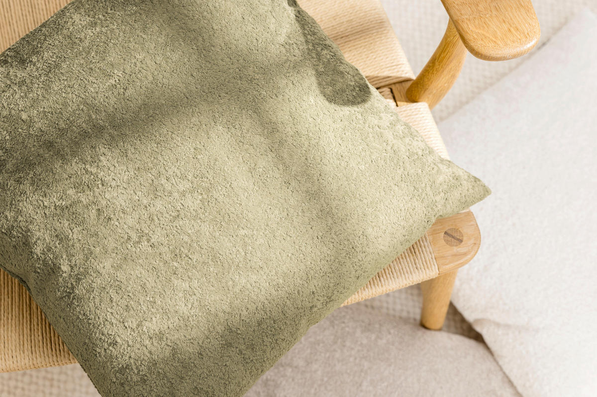 ZIERKISSENHÜLLE MONTE - Olivgrün, Textil (45/45cm) - Magma Heimtexx