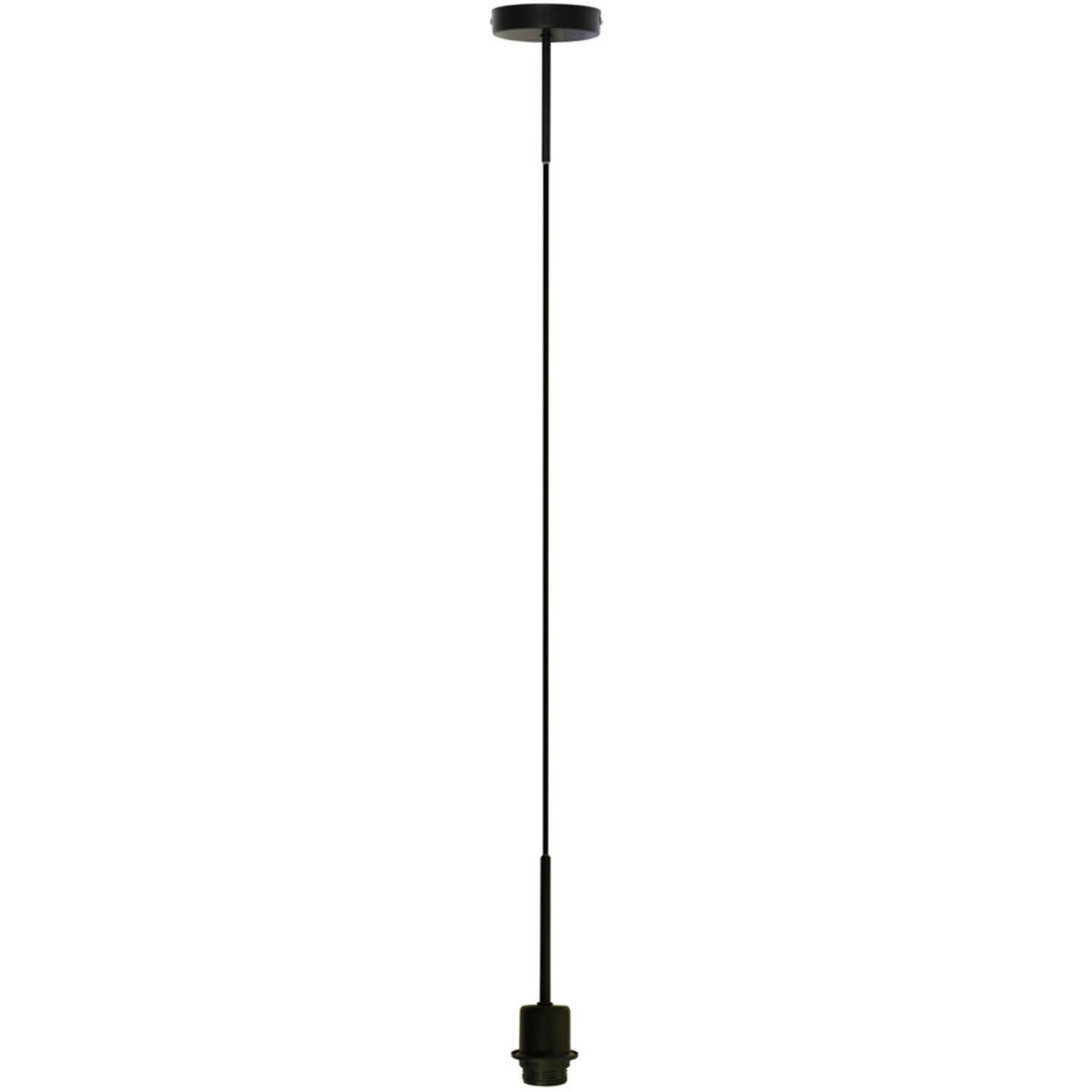 HÄNGELAMPE Nuka Schwarz Ø12/120 cm - Schwarz, Metall (12/12/120cm) - Light & Living