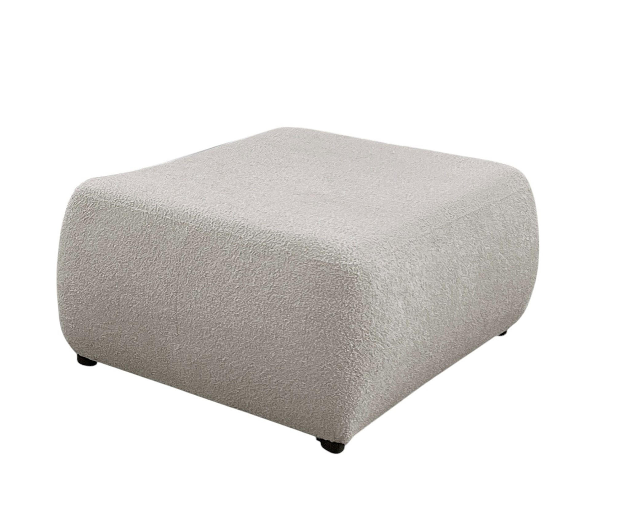 Fun Möbel Polsterhocker Beige 98x42x66 cm