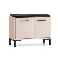 SITZBANK Oiven Cashmere 70 / 34 / 54cm - Kaschmir/Creme, Holz/Holzwerkstoff (70/54/34cm) - Feldmann-Wohnen