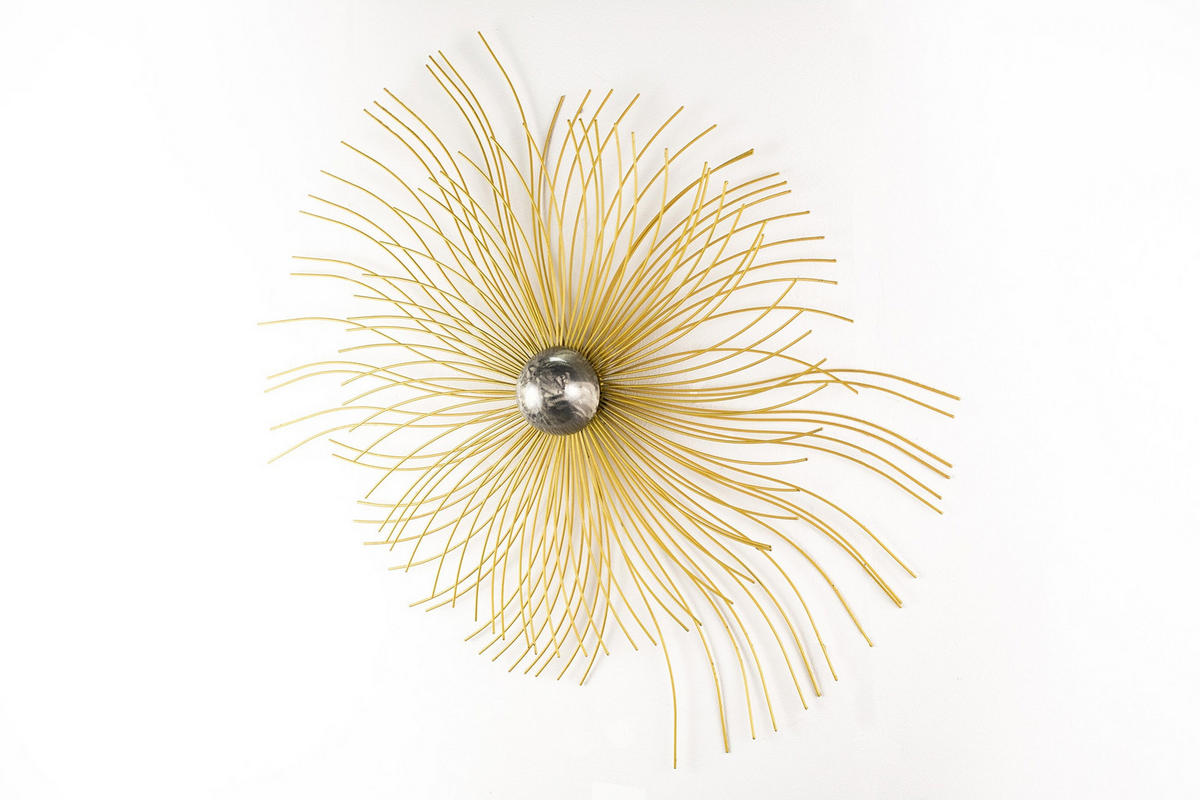 WANDDEKO Gold 80/65 cm - Goldfarben, Metall (2.46/65/11cm) - KUNSTLOFT