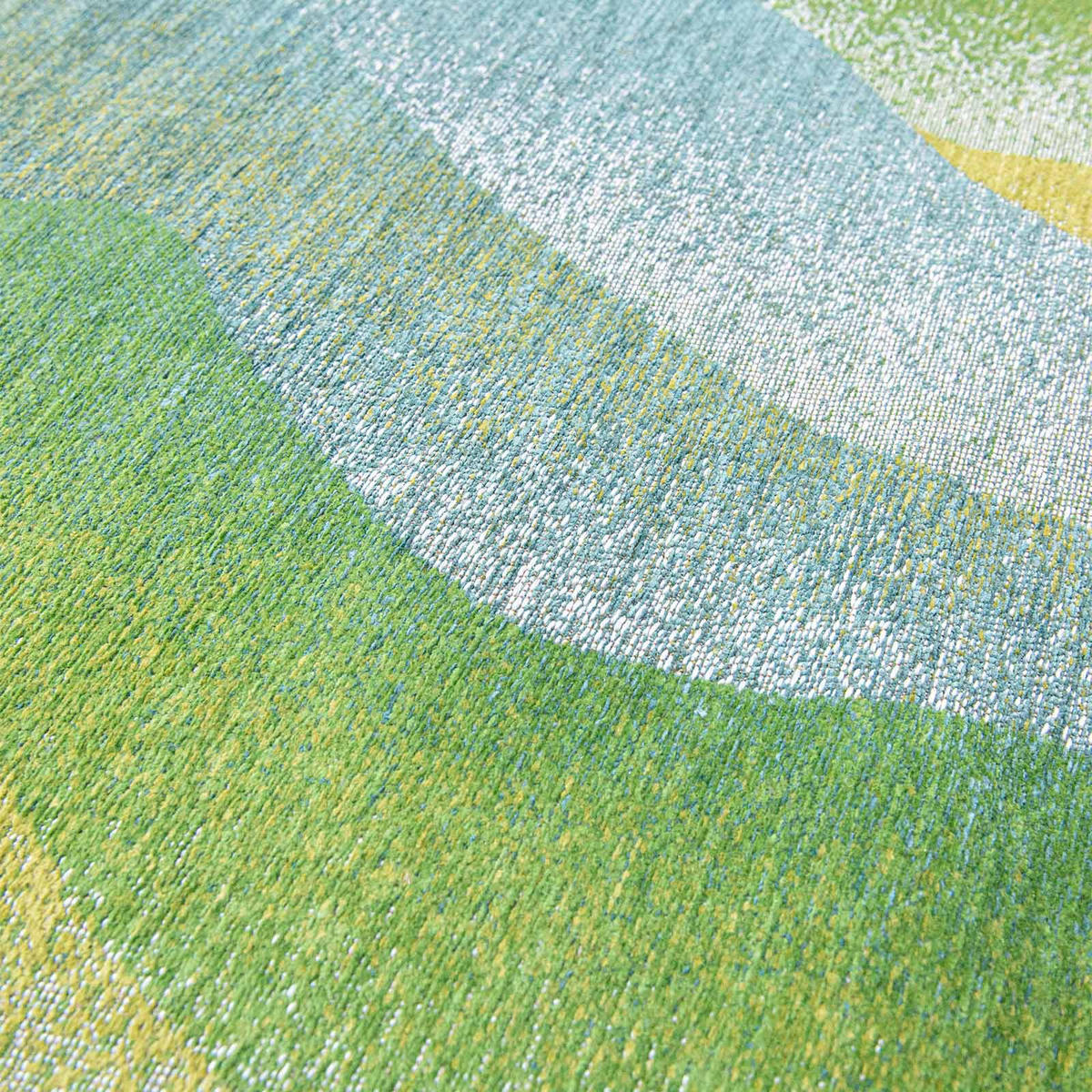 TEPPICH In-/Outdoor Flachgewebe SKITTER Grün 240 x 240 cm - Grün, Textil (240/240cm) - Novatrend