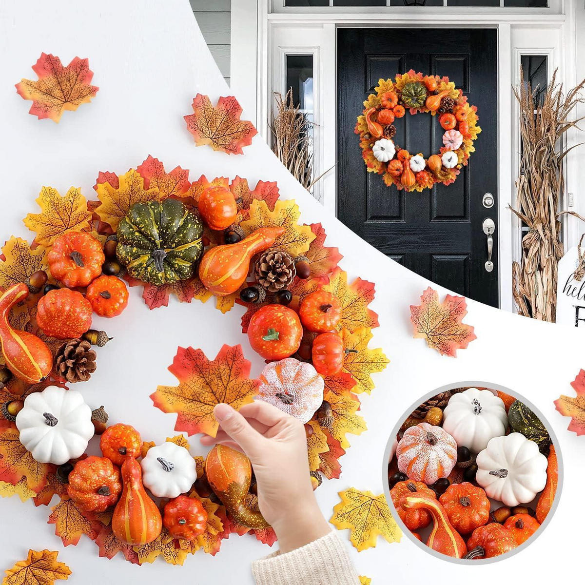 DEKO-SET Herbst 102-teiliges Set - Multicolor, Kunststoff (10cm)