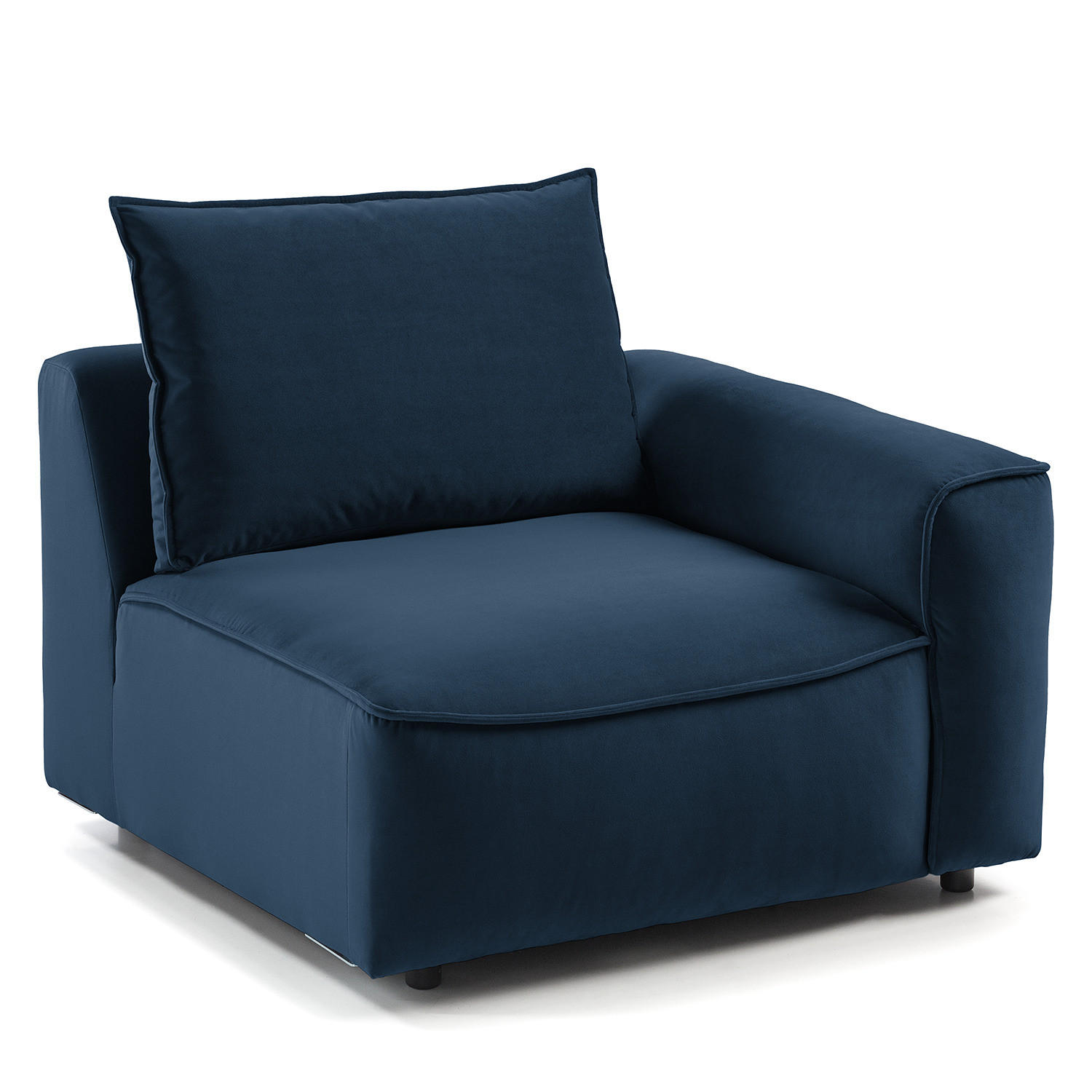 MODULSESSEL - Dunkelgrau, Holz/Textil (104/82/99cm) - home24