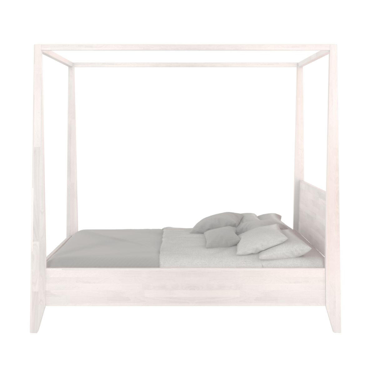 Thumbnail - Visby Himmelbett, Weiß, Holz, Echtholz,Eiche, 160x200 cm, Schlafzimmer, Betten