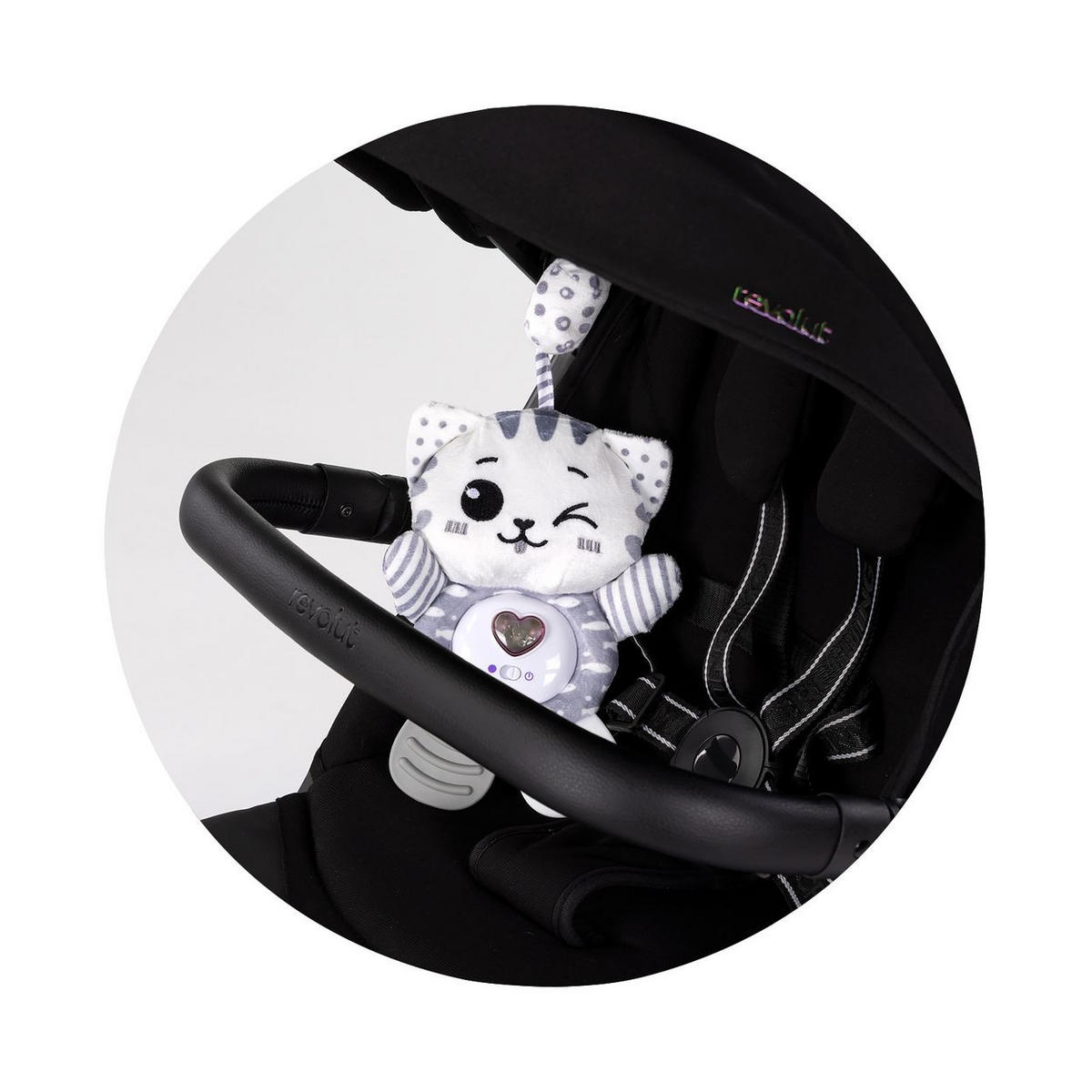 MUSIKMOBILE kleine Tiere grau Plüschtiere, Licht, Beißring, ab Geburt, 15 Melodien, kompakt - Grau, Kunststoff (17/38/6cm) - Chipolino