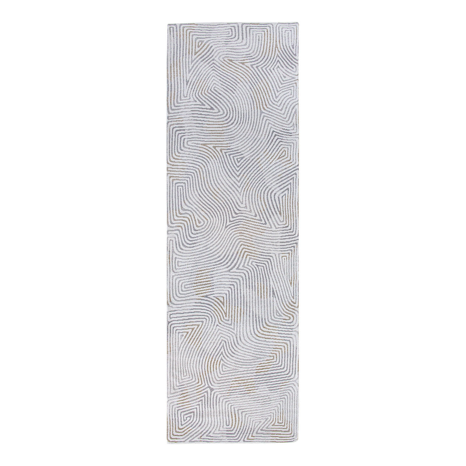 TEPPICH In-/Outdoor Flachgewebe WHITE HORIZON 80 x 250 cm - Grau, Textil (80/250cm) - Novatrend