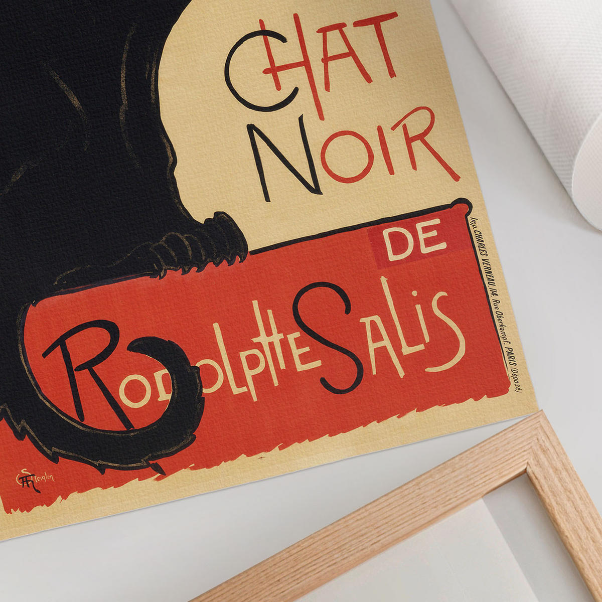 POSTER - 21x29 cm - Théophile Steinlen - Tournée du Chat Noir - Schwarz, Textil (21/29.7/0.1cm) - TULUP