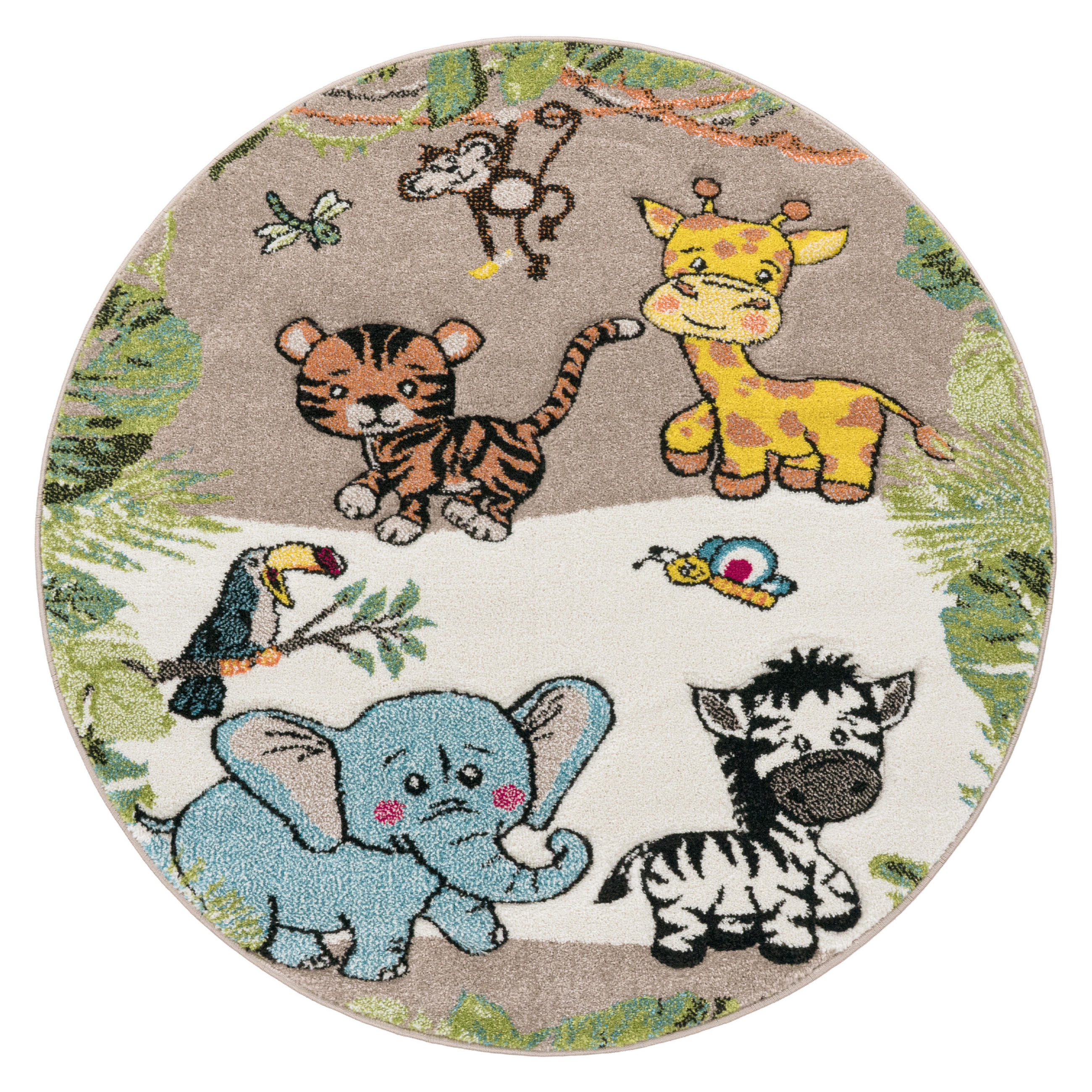 KINDERTEPPICH 120/120 cm Diamond 644 - Beige, Textil (120/120cm) - Paco Home