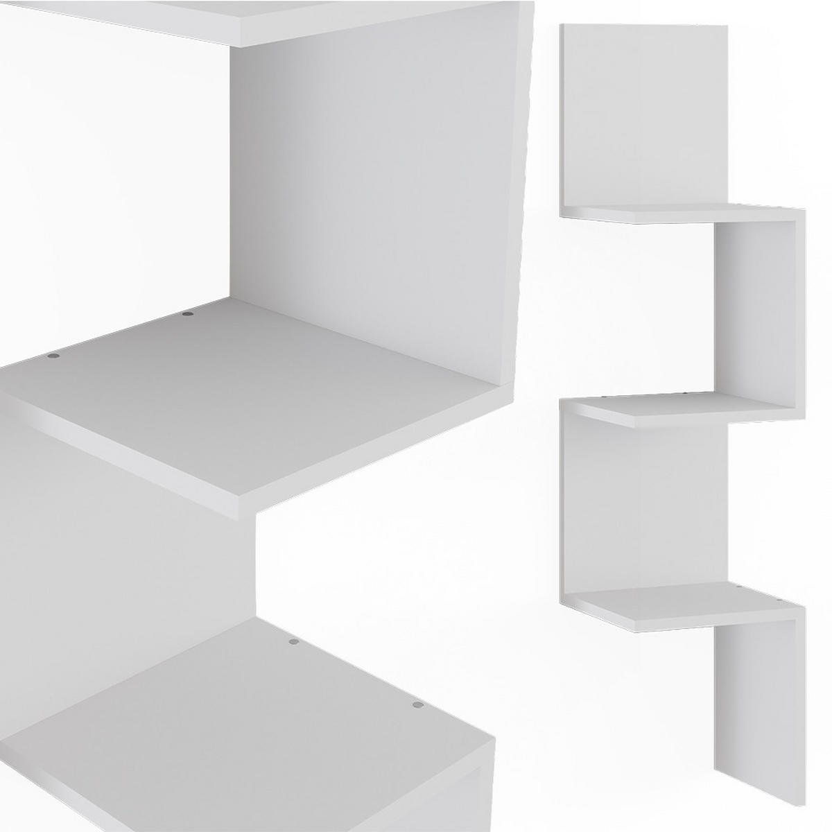 ECKREGAL Paolo Weiß 28 x 116.4 cm - Weiß, Holzwerkstoff (28/116.4/28cm) - Vicco