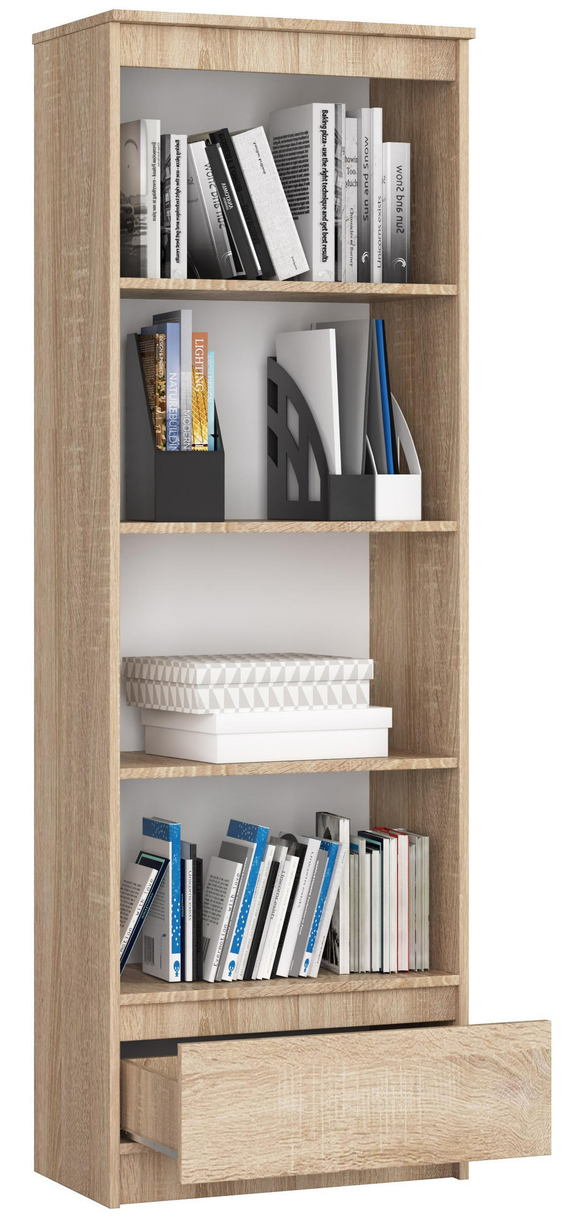 MEHRZWECKSCHRANK Sonoma-Eiche 60x180x35 cm - Sonoma Eiche, Holzwerkstoff (60/180/35cm) - Akord