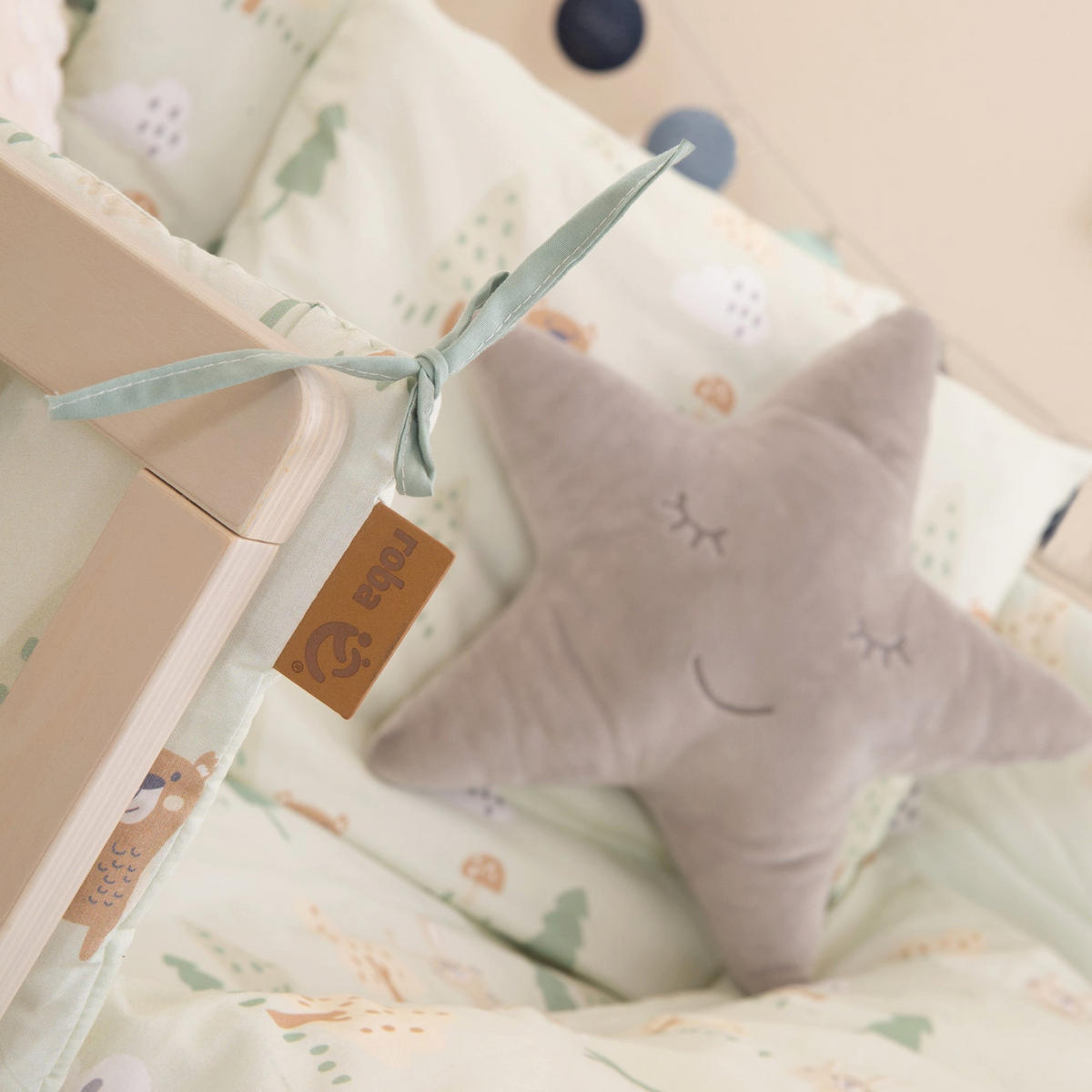 NESTCHEN Woodland Buddies grün - Grün, Textil (170/3cm) - Roba