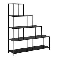 STUFENREGAL - Eichefarben, Holzwerkstoff/Metall (135/150/35cm) - home24
