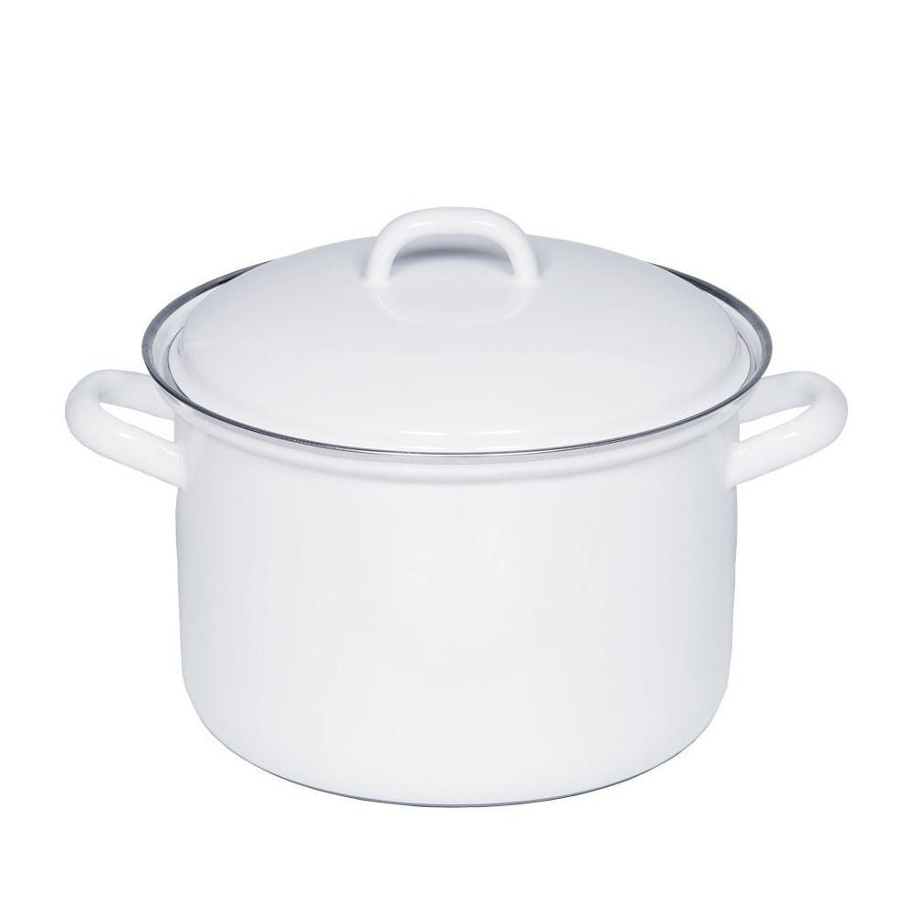 TOPF Weiß 24/24/22.2 cm R0125033 - Weiß, Glas (22cm) - Riess