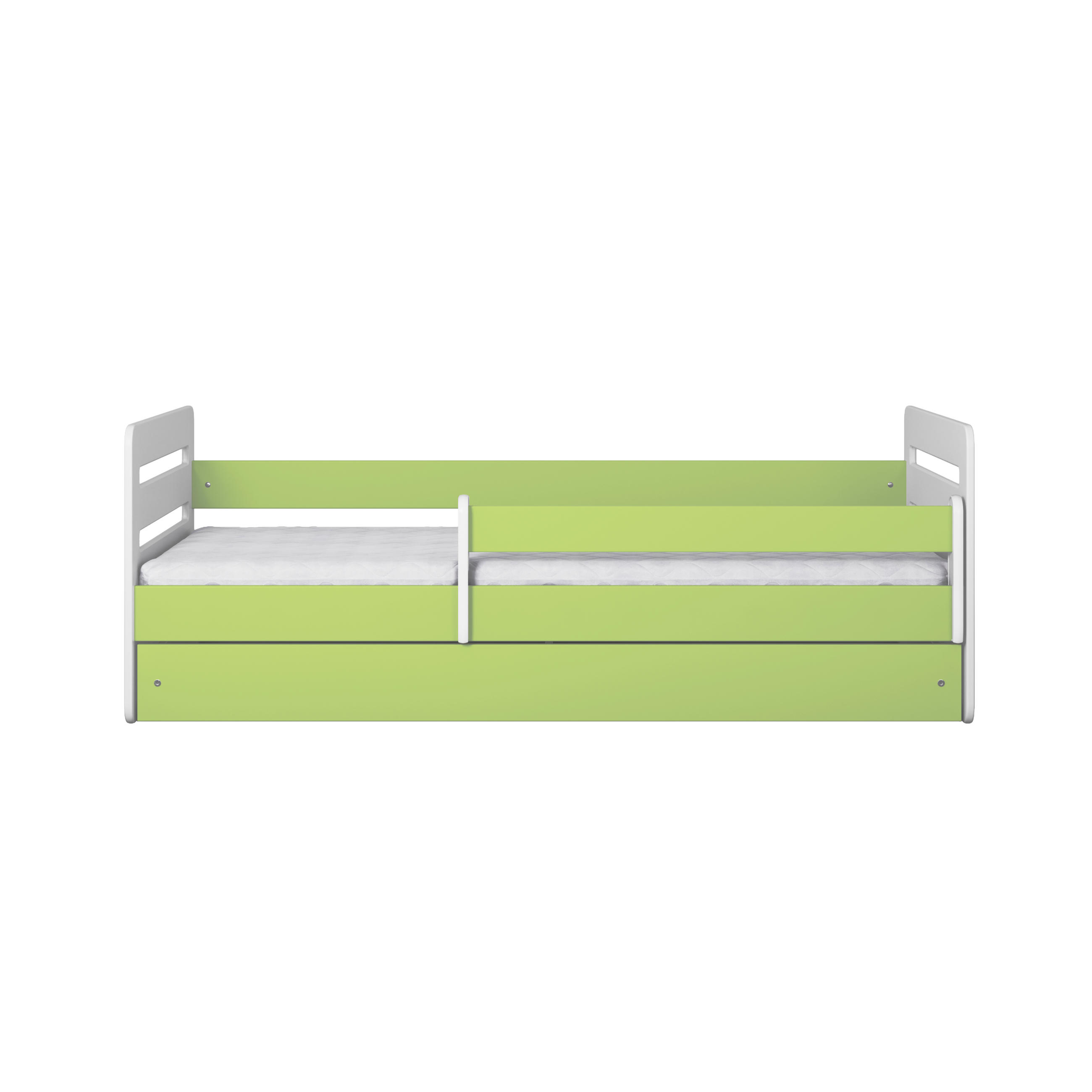 KINDERBETT Tomi mit Schublade ohne Matratze 90/65/164 - Grün, Holzwerkstoff (80/160cm) - RAUMHIRSCH FURNITURE